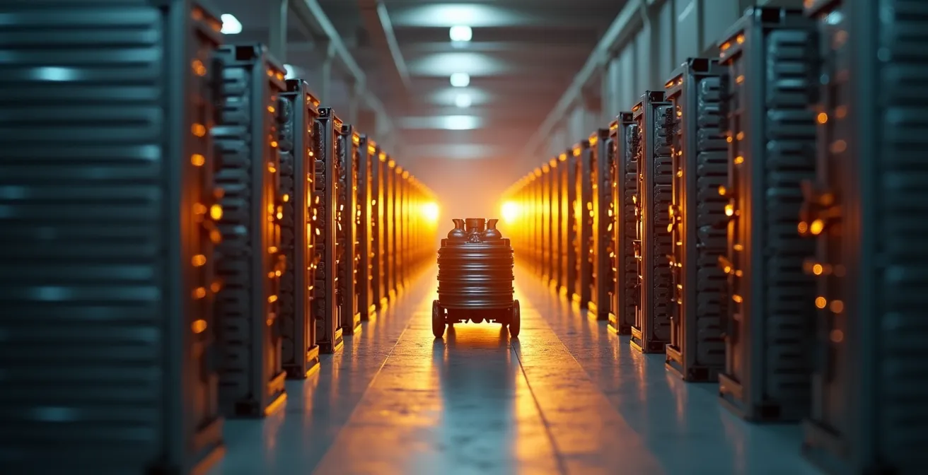 3PL-Fulfillment-Netzwerk mit skalierbarer Lagerkapazität, das Flexibilität und Skalierbarkeit symbolisiert