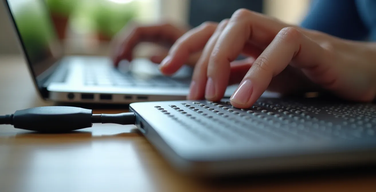 Nahaufnahme eines Computerbildschirms mit Accessibility-Prüftools und Kontrastmessungen