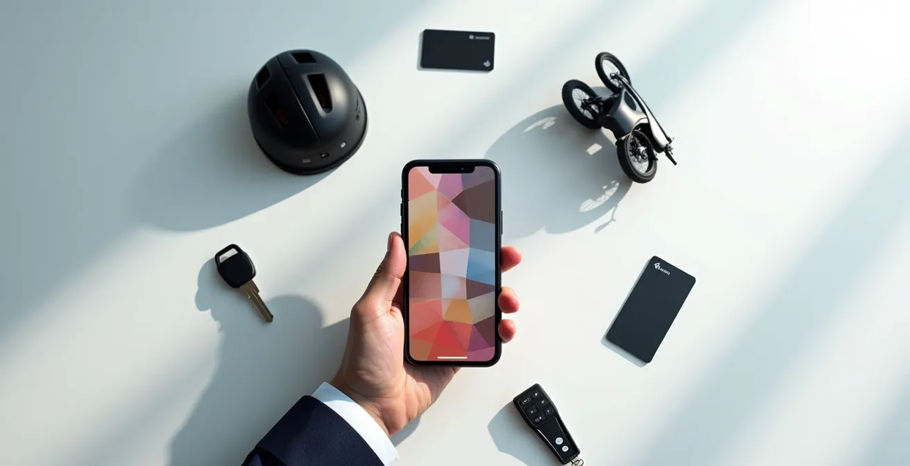 Verschiedene Mobilitätsoptionen über eine zentrale App-Plattform für Mitarbeiter