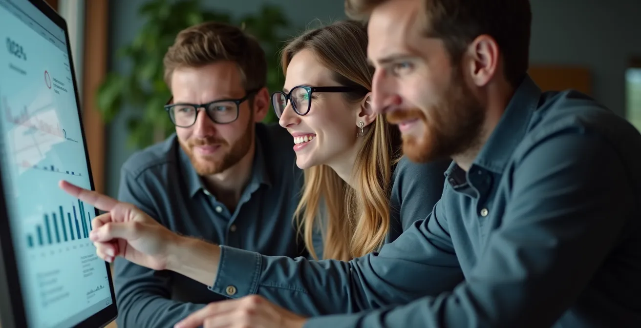 Visuelle Darstellung einer Entscheidungsmatrix für Pivot oder Persevere