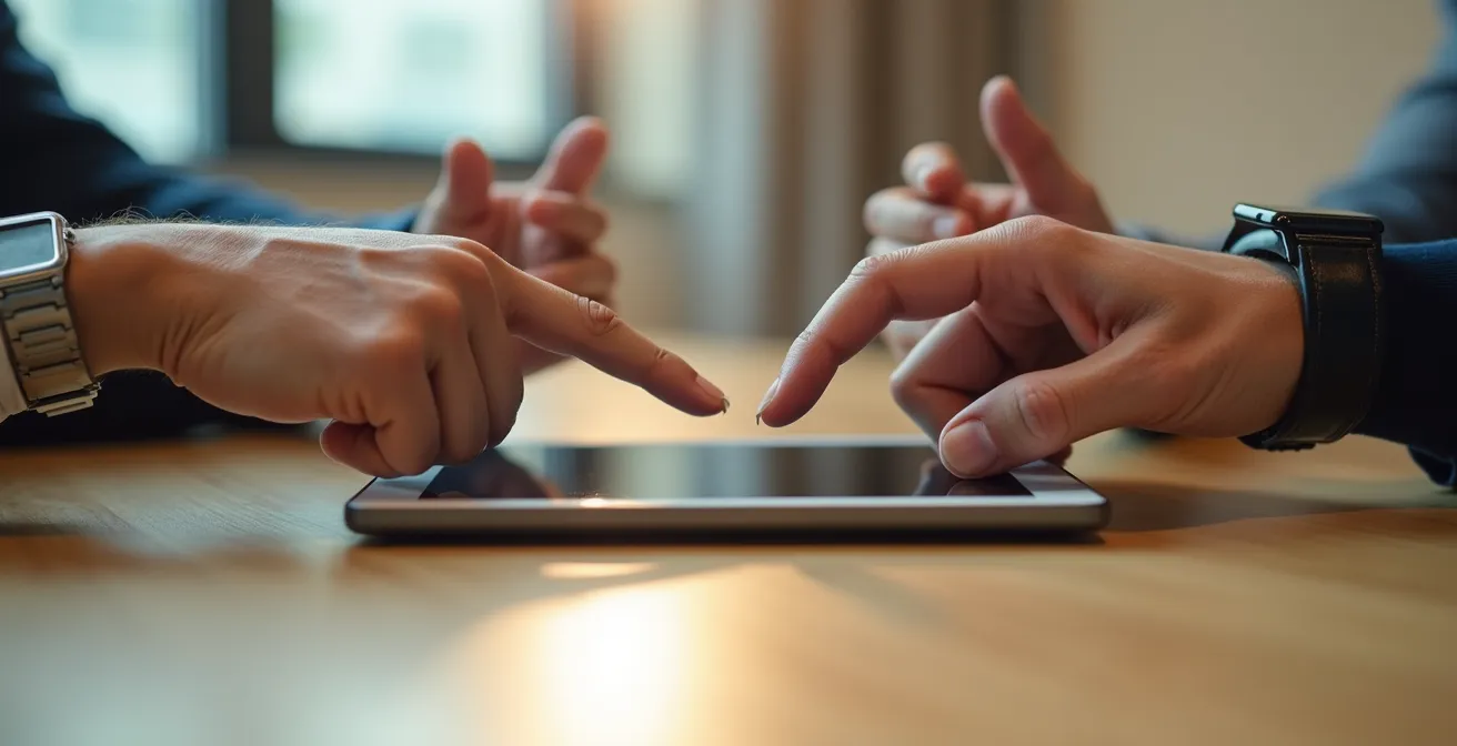 Junge und erfahrene Mitarbeiter im gegenseitigen Wissensaustausch