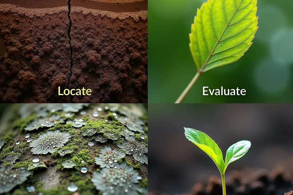 Visueller LEAP-Prozessablauf für TNFD-konforme Naturrisikobewertung in deutschen Unternehmen